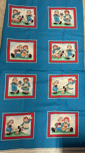 Raggedy ann andy - raggedy, fabric